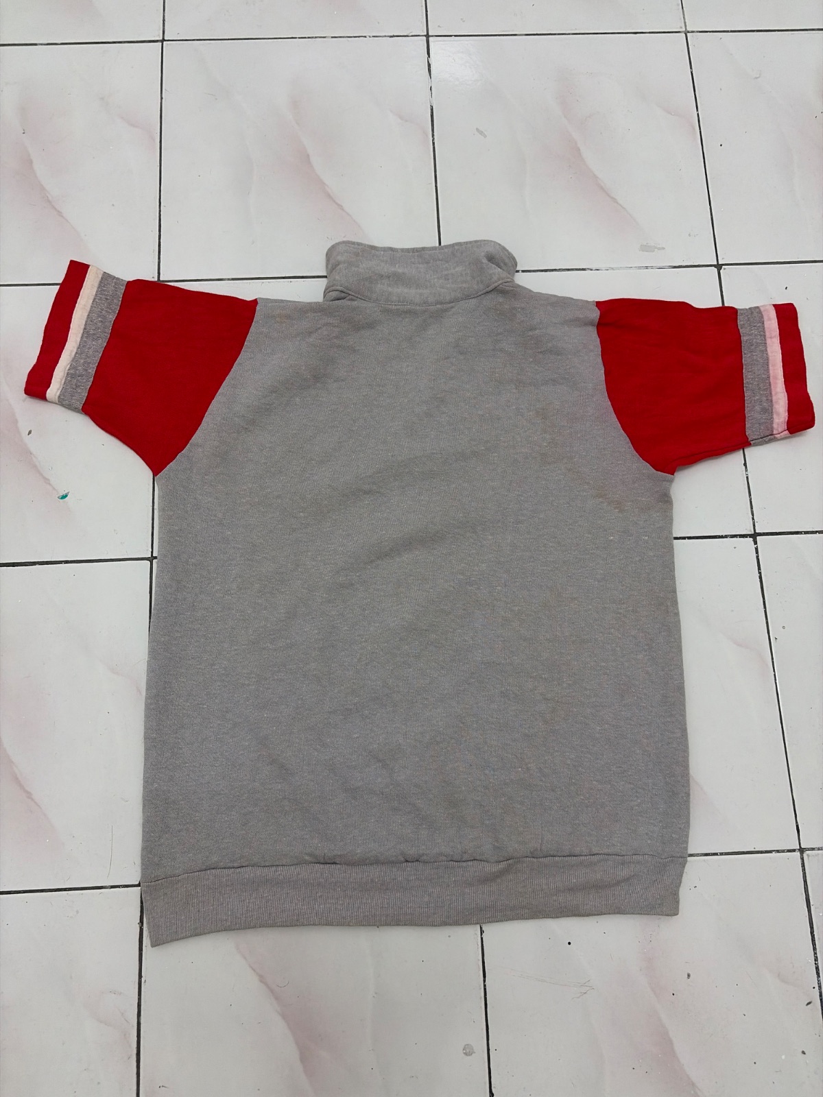 Vintage 1960s Champion Running Man SCCC Short Sleeve Sweatshirt USA Large — gambar 2