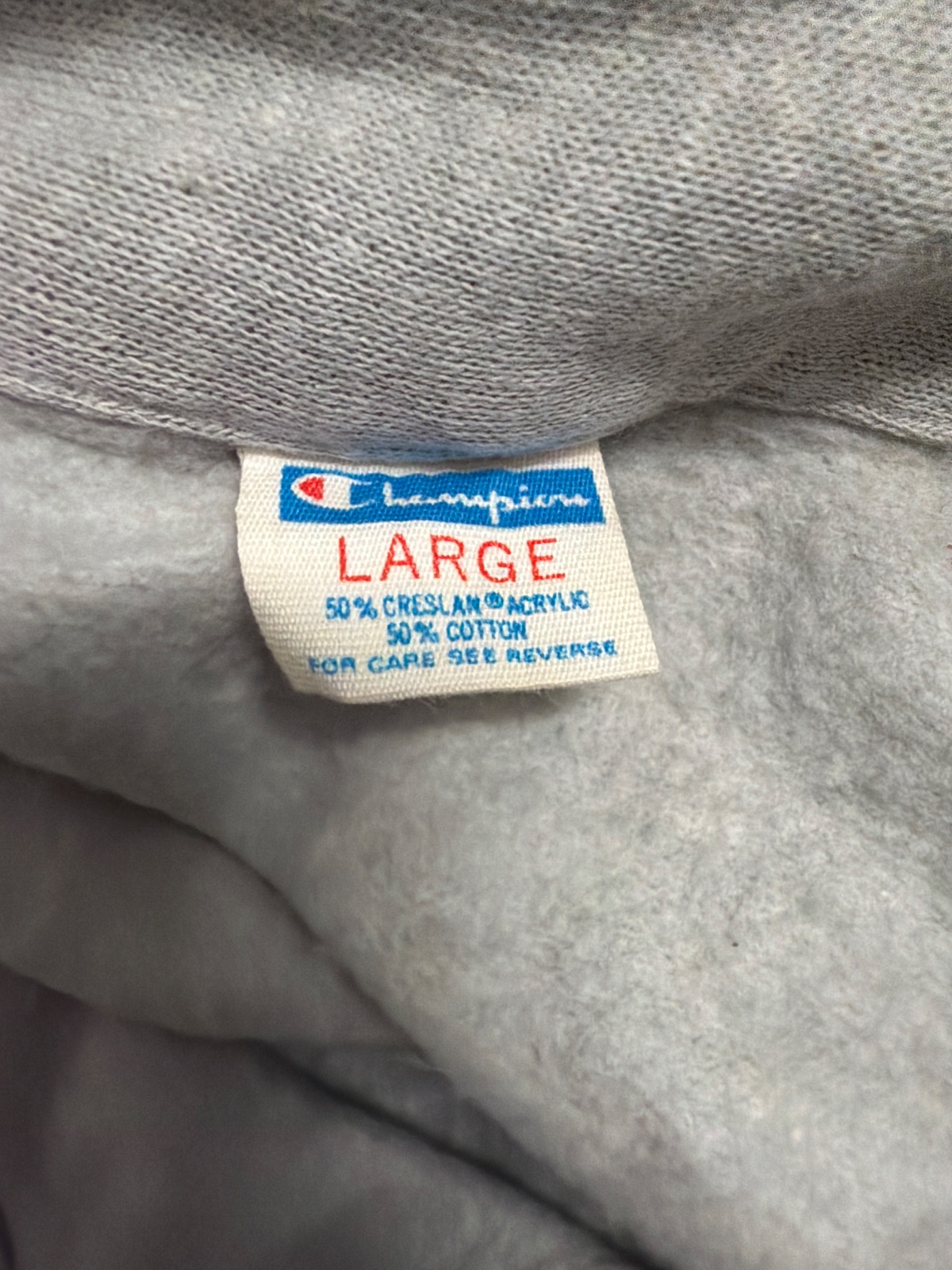 Vintage 1960s Champion Running Man SCCC Short Sleeve Sweatshirt USA Large — gambar 3