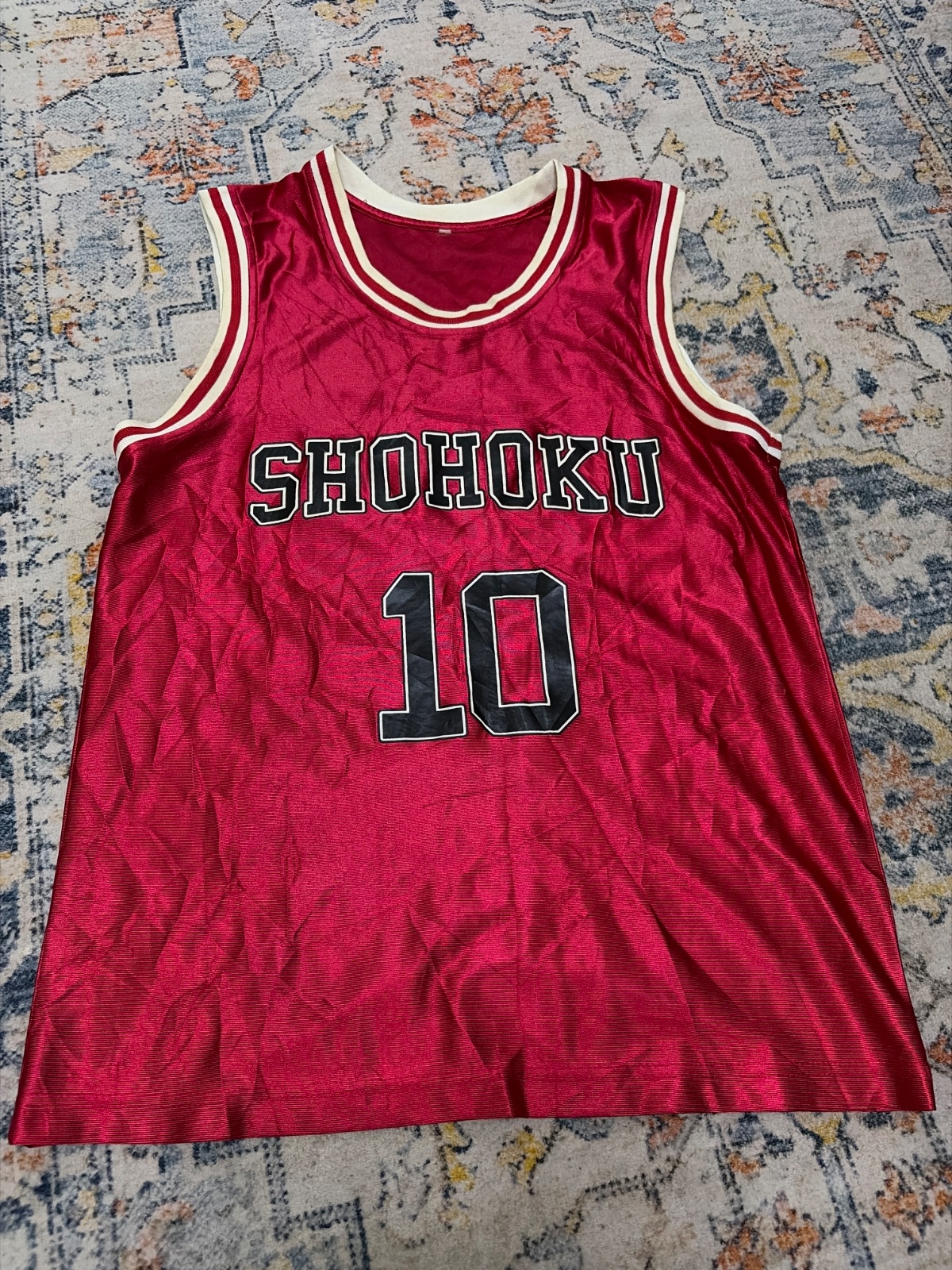Shohoku Slam Dunk Basketball Jersey Red Number 10