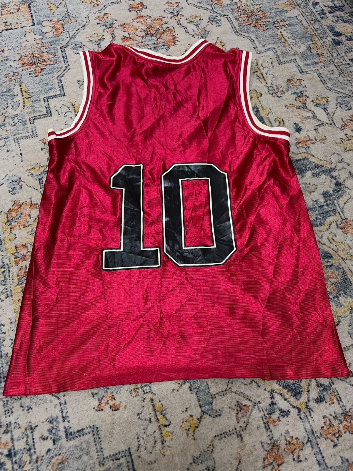 Shohoku Slam Dunk Basketball Jersey Red Number 10 — gambar 3