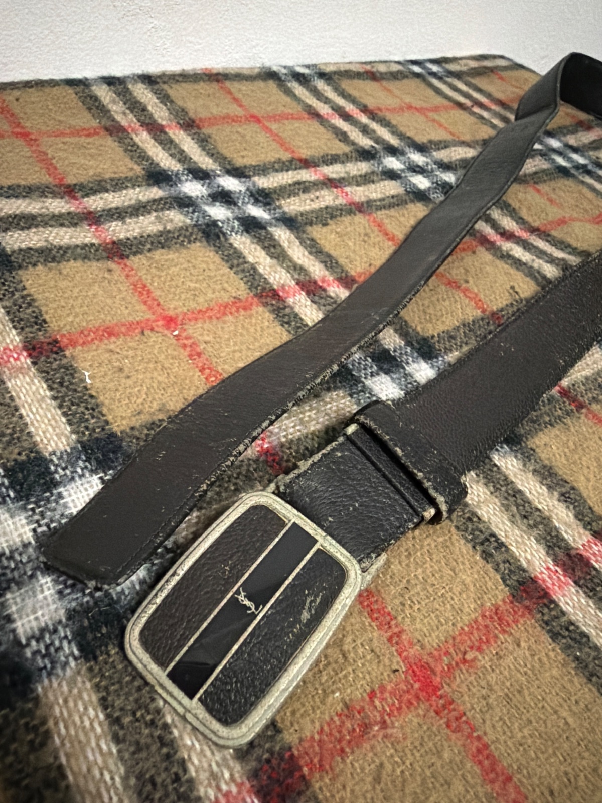 Rare Vintage YSL Leather Belt yves saint Laurent