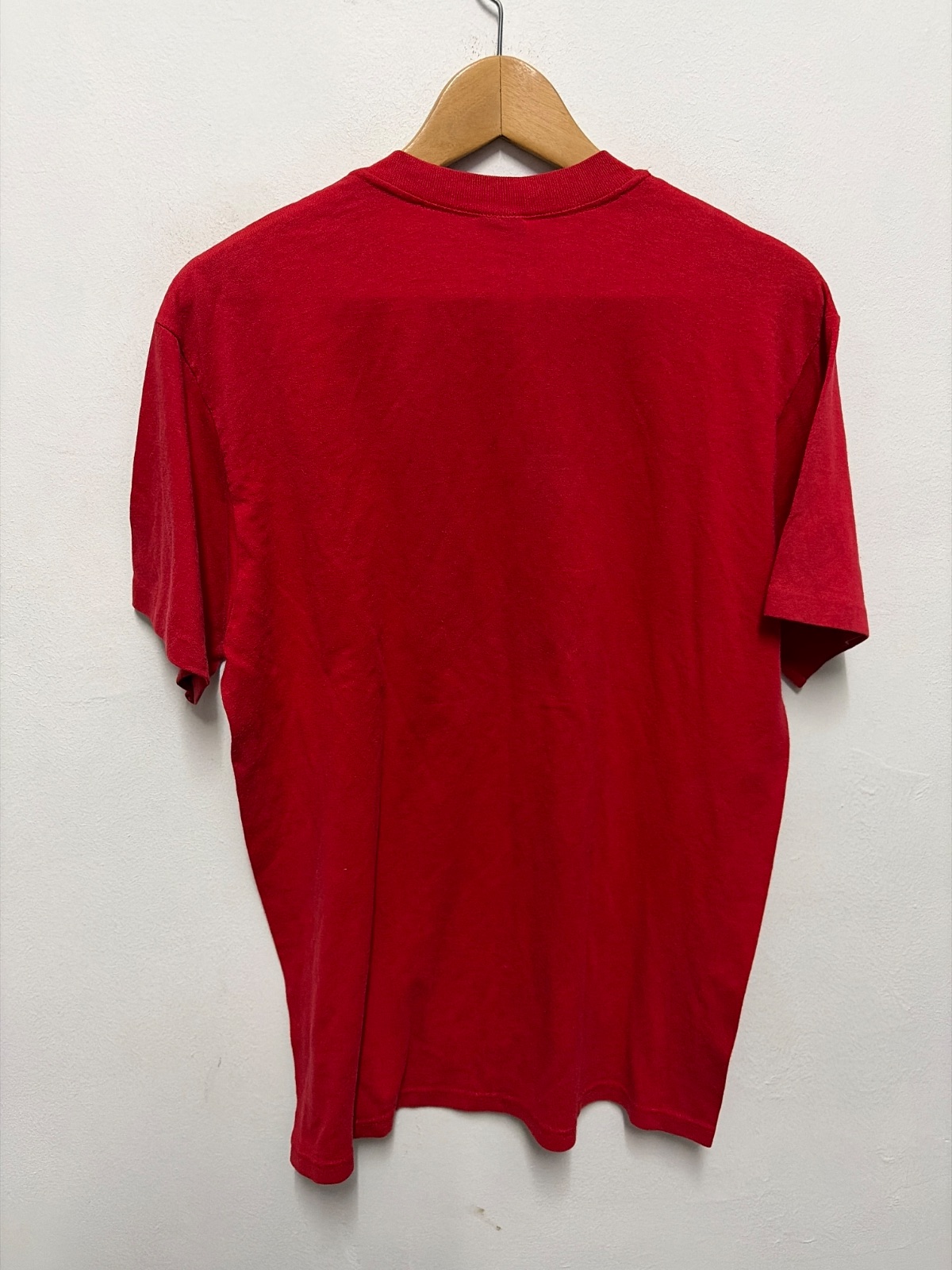 Vintage 80s Stedman Tualatin Red T-Shirt L USA — gambar 3