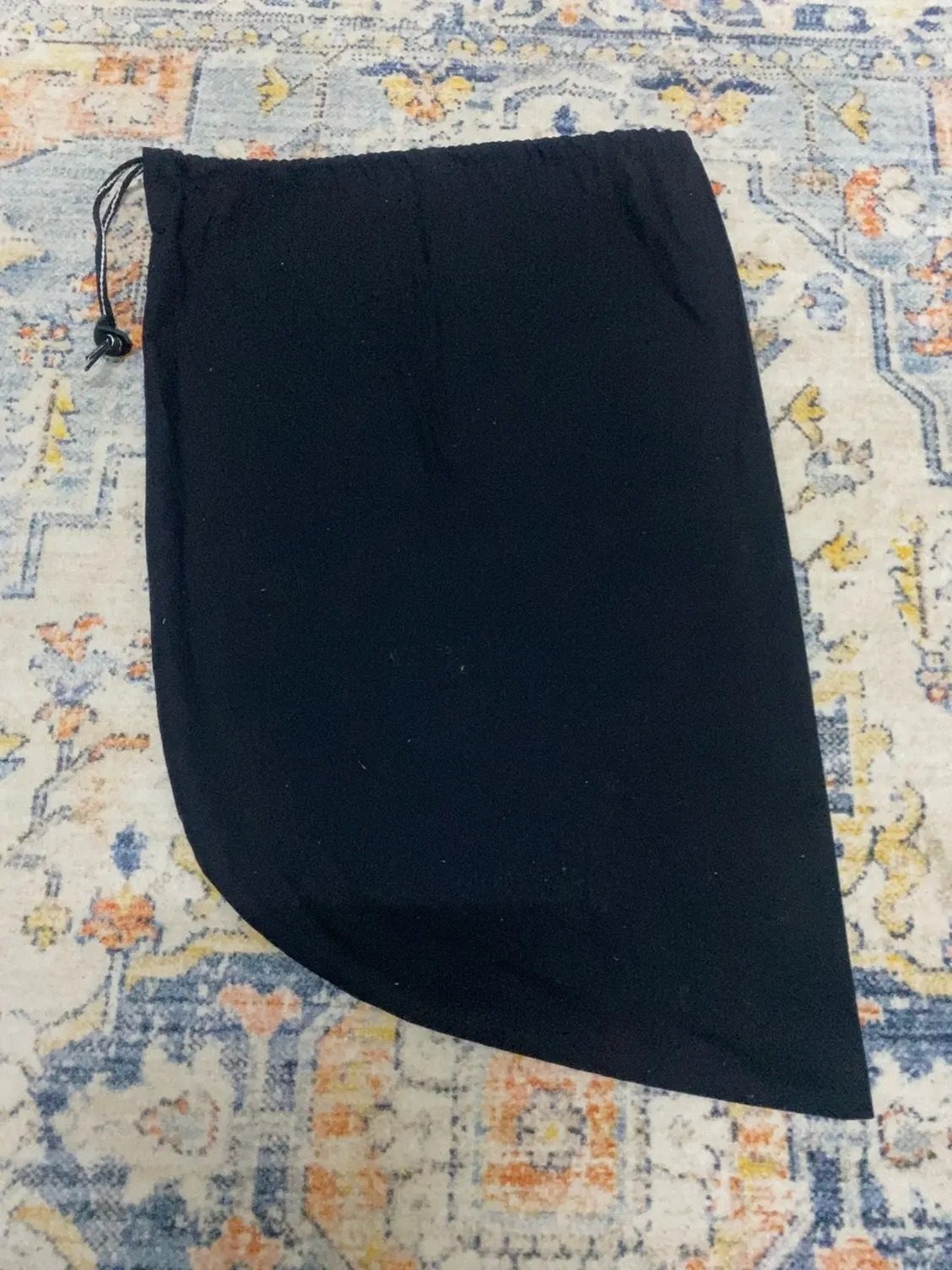 Vintage Yohji Yamamoto Black Drawstring Shoe Dust Bag 14x24 Inches Designer Storage Bag Japan — gambar 2