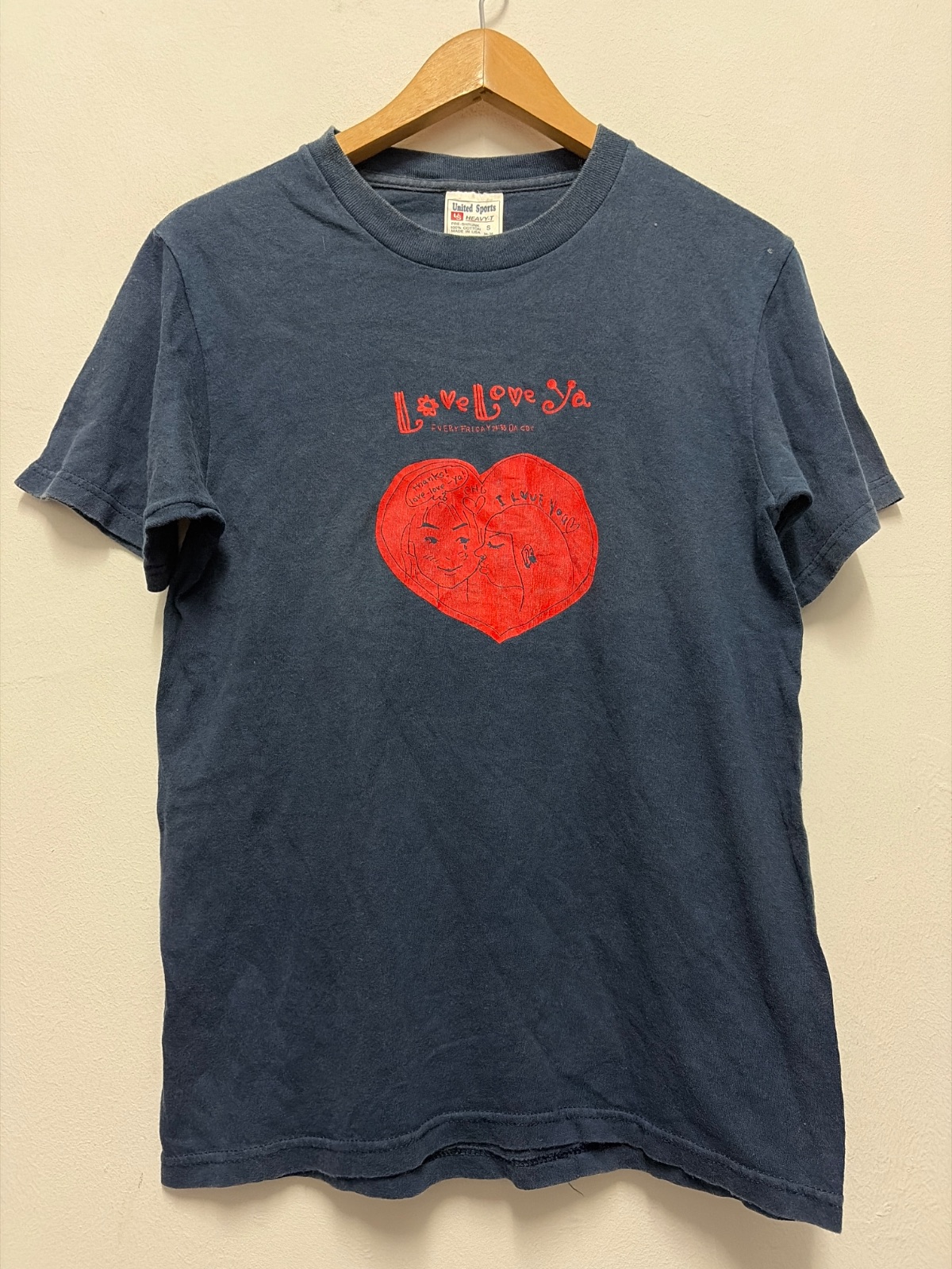 Vintage United Sports Love Love Ya TV Show Graphic T-Shirt S