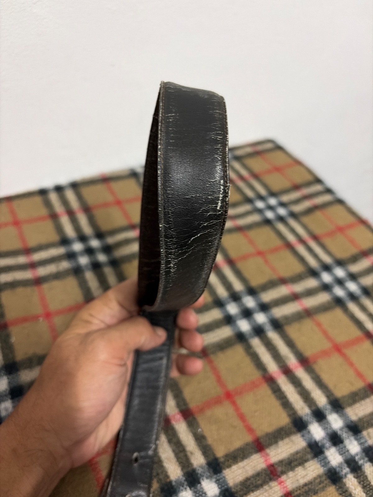 Vintage Roberta Di Camerino Leather Belt Italy — gambar 5