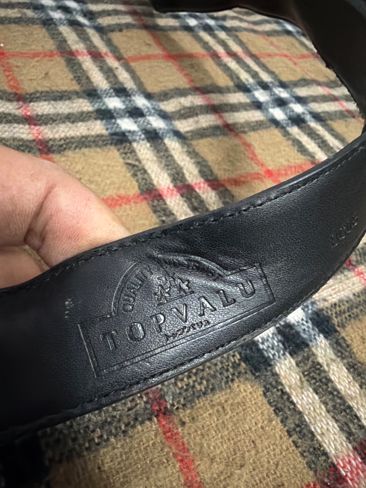 Vintage Topvalu Belt Casual Black — gambar 5